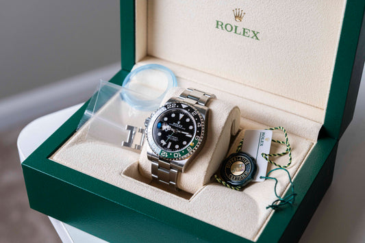 Rolex 126720 VTNR GMT MASTER II-LEFT HANDED SPRITE NIB APRIL 2024