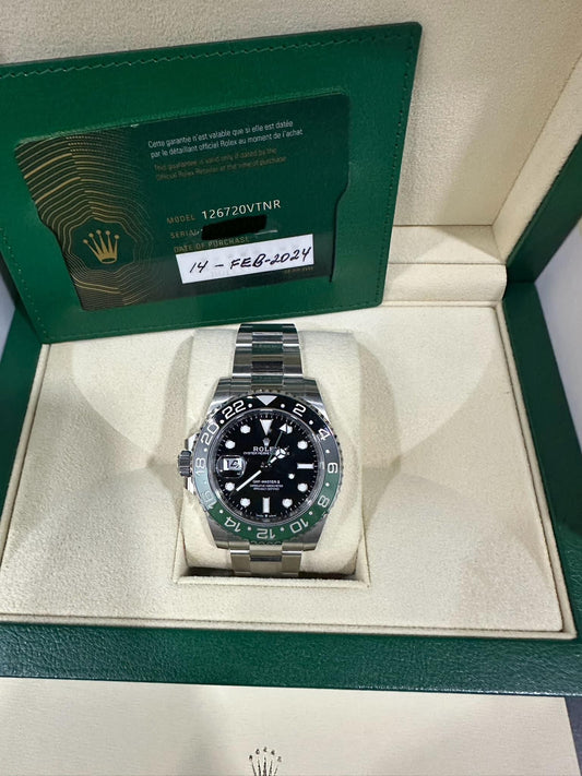 Rolex 126720 VTNR GMT MASTER II-LEFT HANDED SPRITE 2024